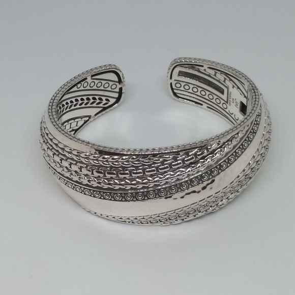 JAI by John Hardy 86.3 gram Solid Sterling Silver Cuff Bracelet - Picture 5 of 12